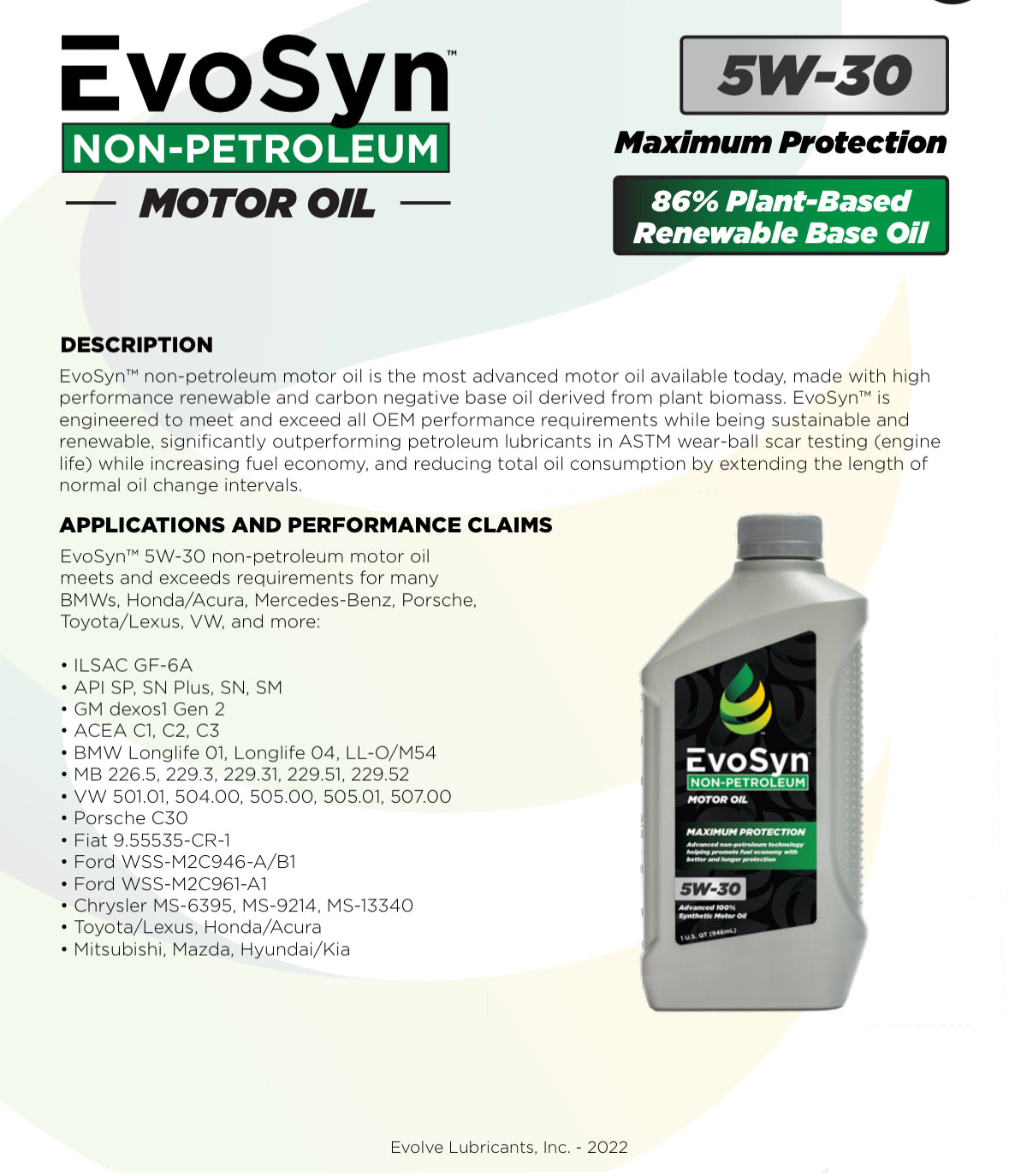 Evo-Syn 5W-30