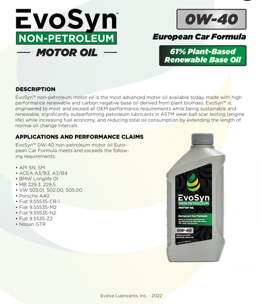 Evo-Syn 0W-40