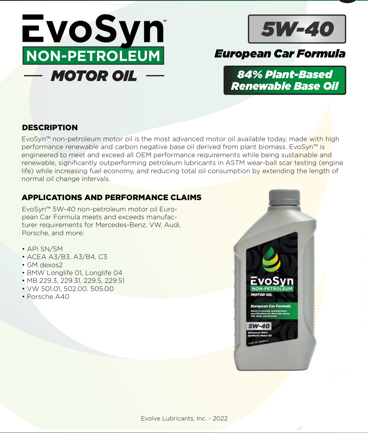Evo-Syn 5W-40